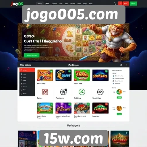 Navegação intuitiva no site jogo005